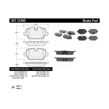 Disc Brake Pad Set CE 301.12260