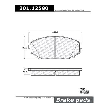 Disc Brake Pad Set CE 301.12580