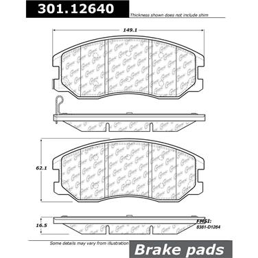 Disc Brake Pad Set CE 301.12640