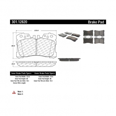 Disc Brake Pad Set CE 301.12820