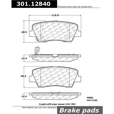 Disc Brake Pad Set CE 301.12840