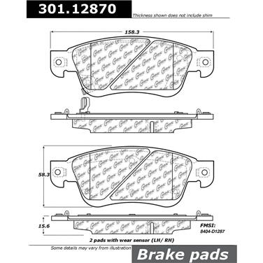 Disc Brake Pad Set CE 301.12870