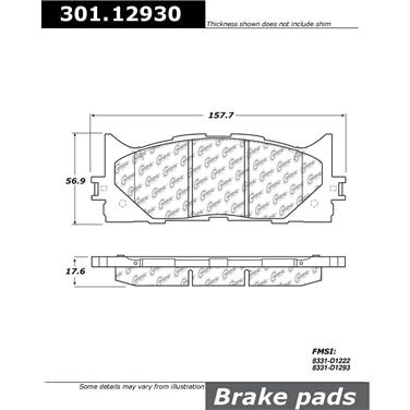 Disc Brake Pad Set CE 301.12930