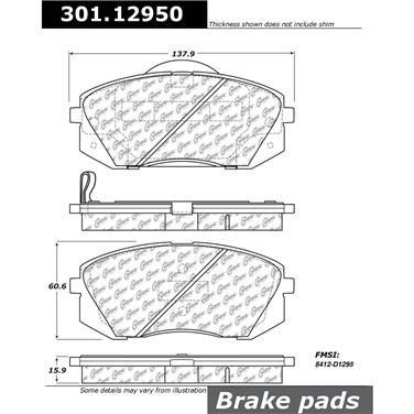 Disc Brake Pad Set CE 301.12950