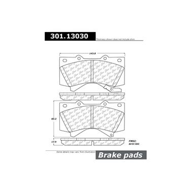 Disc Brake Pad Set CE 301.13030