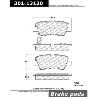 Disc Brake Pad Set CE 301.13130