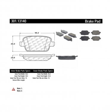 Disc Brake Pad Set CE 301.13140