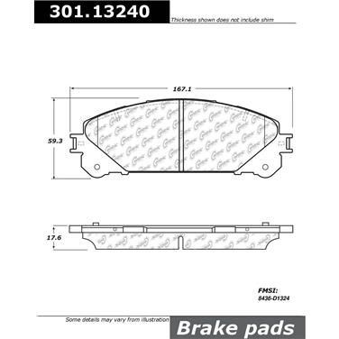 Disc Brake Pad Set CE 301.13240