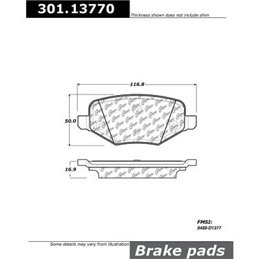 Disc Brake Pad Set CE 301.13770