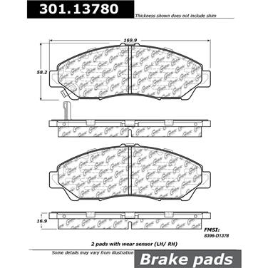 Disc Brake Pad Set CE 301.13780