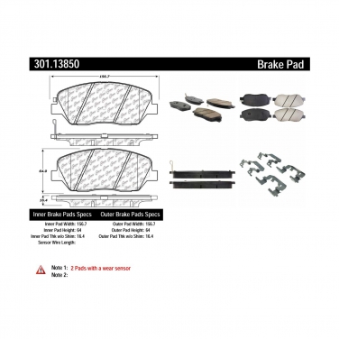 Disc Brake Pad Set CE 301.13850