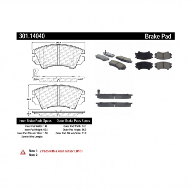 Disc Brake Pad Set CE 301.14040