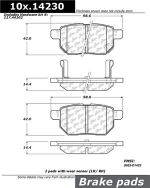 Disc Brake Pad Set CE 301.14230