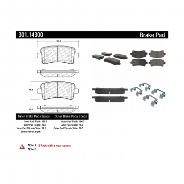 Disc Brake Pad Set CE 301.14300