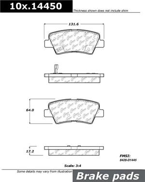 Disc Brake Pad Set CE 301.14450