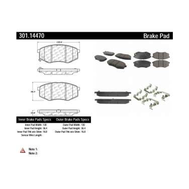 Disc Brake Pad Set CE 301.14470