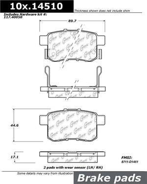 Disc Brake Pad Set CE 301.14510