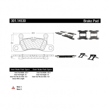 Disc Brake Pad Set CE 301.14530