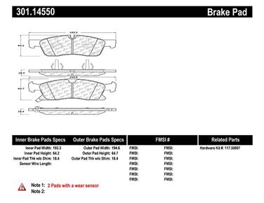 Disc Brake Pad Set CE 301.14550