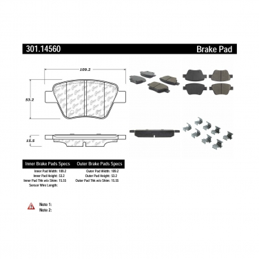 Disc Brake Pad Set CE 301.14560