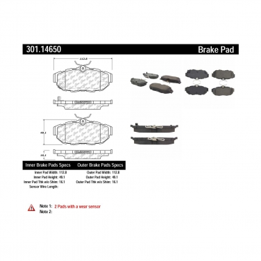 Disc Brake Pad Set CE 301.14650