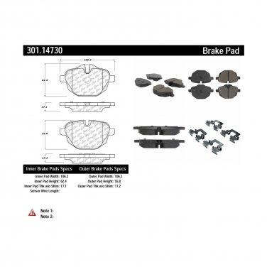 Disc Brake Pad Set CE 301.14730