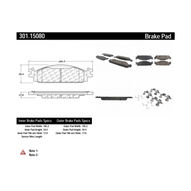 Disc Brake Pad Set CE 301.15080