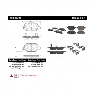 Disc Brake Pad Set CE 301.15690