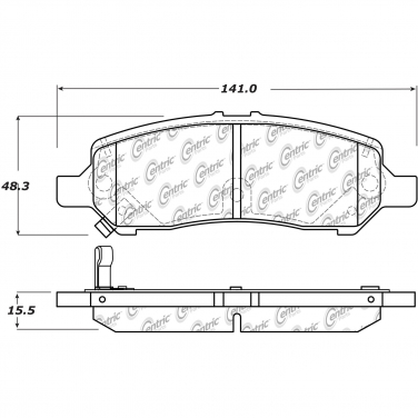 Disc Brake Pad Set CE 301.16470