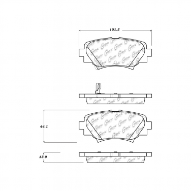 Disc Brake Pad Set CE 301.17290