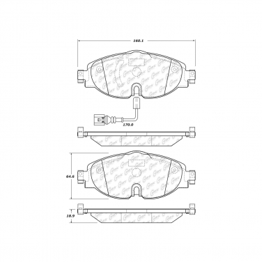 Disc Brake Pad Set CE 301.17600