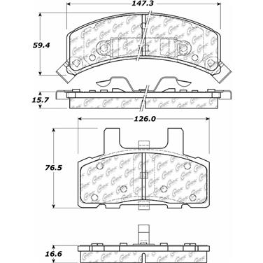 Disc Brake Pad Set CE 306.03690