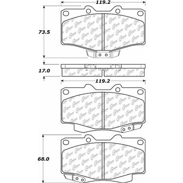 Disc Brake Pad Set CE 306.04360