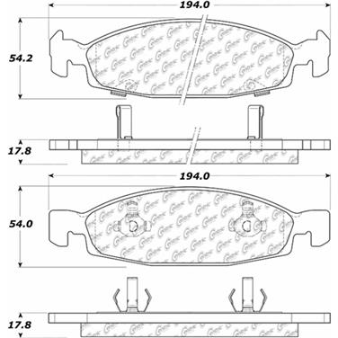 Disc Brake Pad Set CE 306.07900