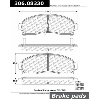 Disc Brake Pad Set CE 306.08330