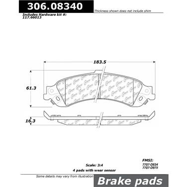 Disc Brake Pad Set CE 306.08340