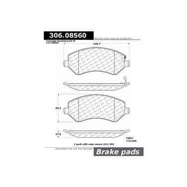 Disc Brake Pad Set CE 306.08560