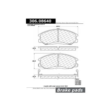 Disc Brake Pad Set CE 306.08640