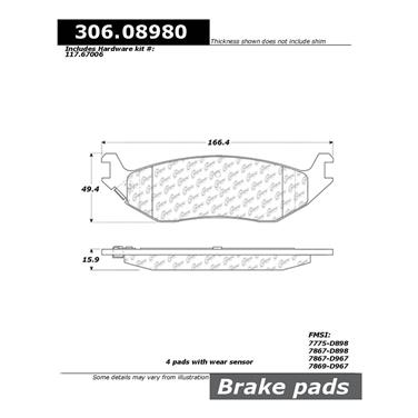 Disc Brake Pad Set CE 306.08980