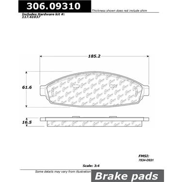 Disc Brake Pad Set CE 306.09310