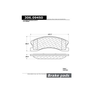 Disc Brake Pad Set CE 306.09450