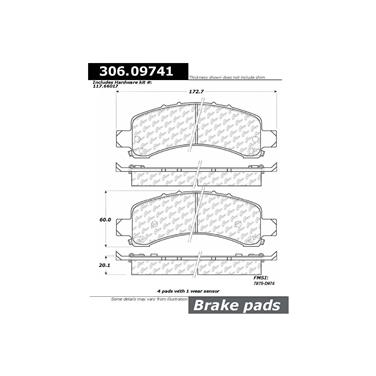 Disc Brake Pad Set CE 306.09741