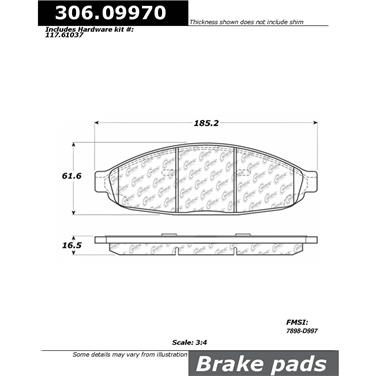 Disc Brake Pad Set CE 306.09970