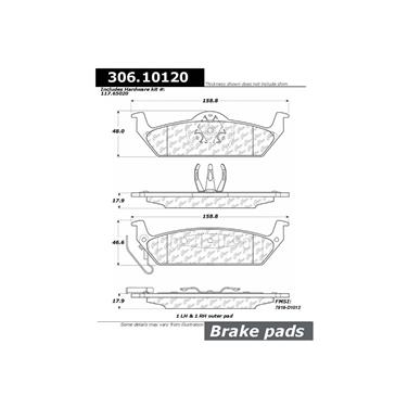 Disc Brake Pad Set CE 306.10120