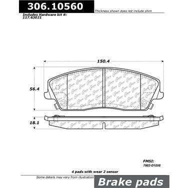 Disc Brake Pad Set CE 306.10560