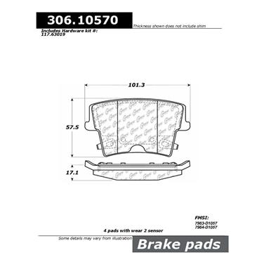 Disc Brake Pad Set CE 306.10570