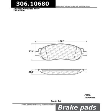 Disc Brake Pad Set CE 306.10680