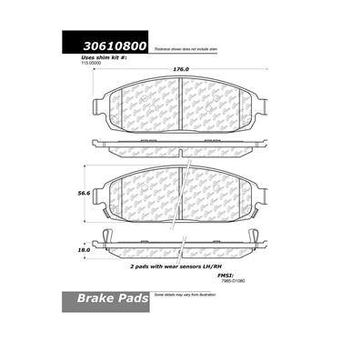 Disc Brake Pad Set CE 306.10800