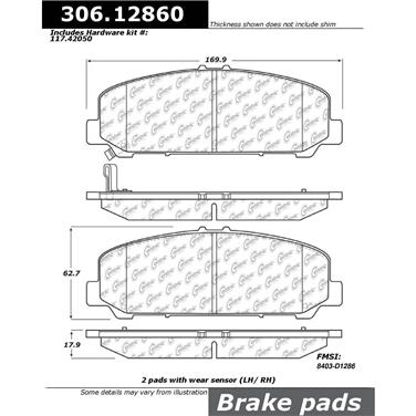 Disc Brake Pad Set CE 306.12860