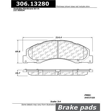 Disc Brake Pad Set CE 306.13280